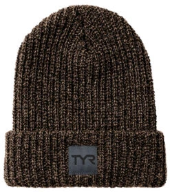 TYR Cuffed Ribbed Beanie -Swimming Equipment Shop 8651665670312 brown 2a