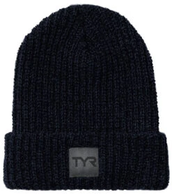 TYR Cuffed Ribbed Beanie -Swimming Equipment Shop 8651665670312 navy 2a