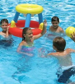 Poolmaster Water Basketball With Ring Toss Game 10 Poolmaster Water Basketball With Ring Toss Game -Swimming Equipment Shop 8651684020392 red 2a