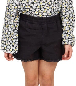 Volcom Girls' Strutin Stone Shorts (Big Kid) -Swimming Equipment Shop 8651827085480 black 1a