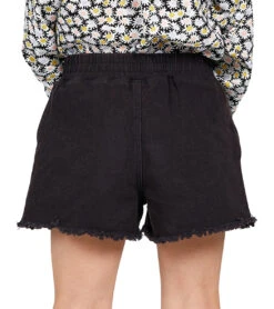 Volcom Girls' Strutin Stone Shorts (Big Kid) -Swimming Equipment Shop 8651827085480 black 3a