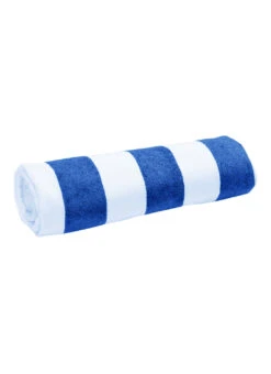 Dohler Marine Stripes Loop Terry Pool Towel 40" X 72" -Swimming Equipment Shop 8652015173800 blue 2a