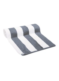 Dohler Marine Stripes Loop Terry Pool Towel 40" X 72" -Swimming Equipment Shop 8652015173800 grey 1a