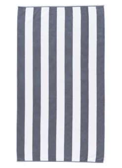 Dohler Marine Stripes Loop Terry Pool Towel 40" X 72" -Swimming Equipment Shop 8652015173800 grey 4a