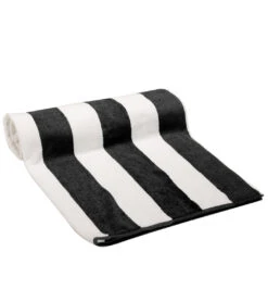 Dohler Marine Stripes Loop Terry Pool Towel 40" X 72" -Swimming Equipment Shop 8652015173800 marinestripesblack 1a