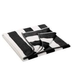 Dohler Marine Stripes Loop Terry Pool Towel 40" X 72" -Swimming Equipment Shop 8652015173800 marinestripesblack 3a