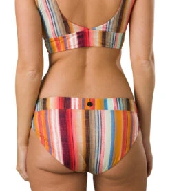 PrAna Women's Summer Wave Bikini Bottom 35 PrAna Women's Summer Wave Bikini Bottom -Swimming Equipment Shop 8652026675368 bajastripe 2a
