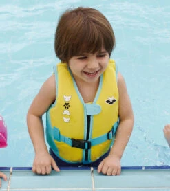 Arena Kids' Friends Swim Vest (Toddler, Little Kid) -Swimming Equipment Shop 8652087525544 yellow 4a