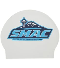 SwimOutlet SMAC Latex Swim Cap -Swimming Equipment Shop 8652113838248 white