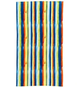 Dohler Printed Velour Beach Towel 40" X 72" -Swimming Equipment Shop 8652121014440 paintedverticalstripes
