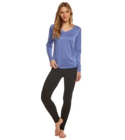 SwimOutlet Women's Long Sleeve Tech T Shirt -Swimming Equipment Shop 8652132319400 trueroyalheather 4a