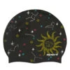 Sporti Celestial Silicone Swim Cap -Swimming Equipment Shop 8652137955496 black