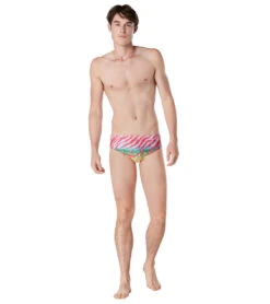 Speedo Pride Men's Printed One Brief Swimsuit -Swimming Equipment Shop 8652239962280 animalfever 4a