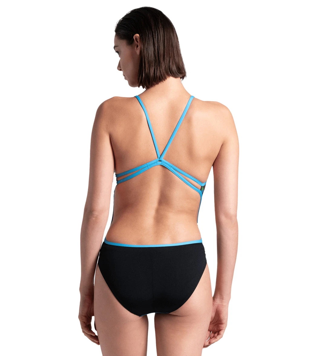 Arena Women's Lydia Jacoby Pyramid Lace Back One Piece Swimsuit 4 Arena Women's Lydia Jacoby Pyramid Lace Back One Piece Swimsuit - Image 2