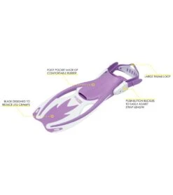 Cressi Kids' Rocks Fins 24 Cressi Kids' Rocks Fins -Swimming Equipment Shop 8652268896424 lilacwhite 5a