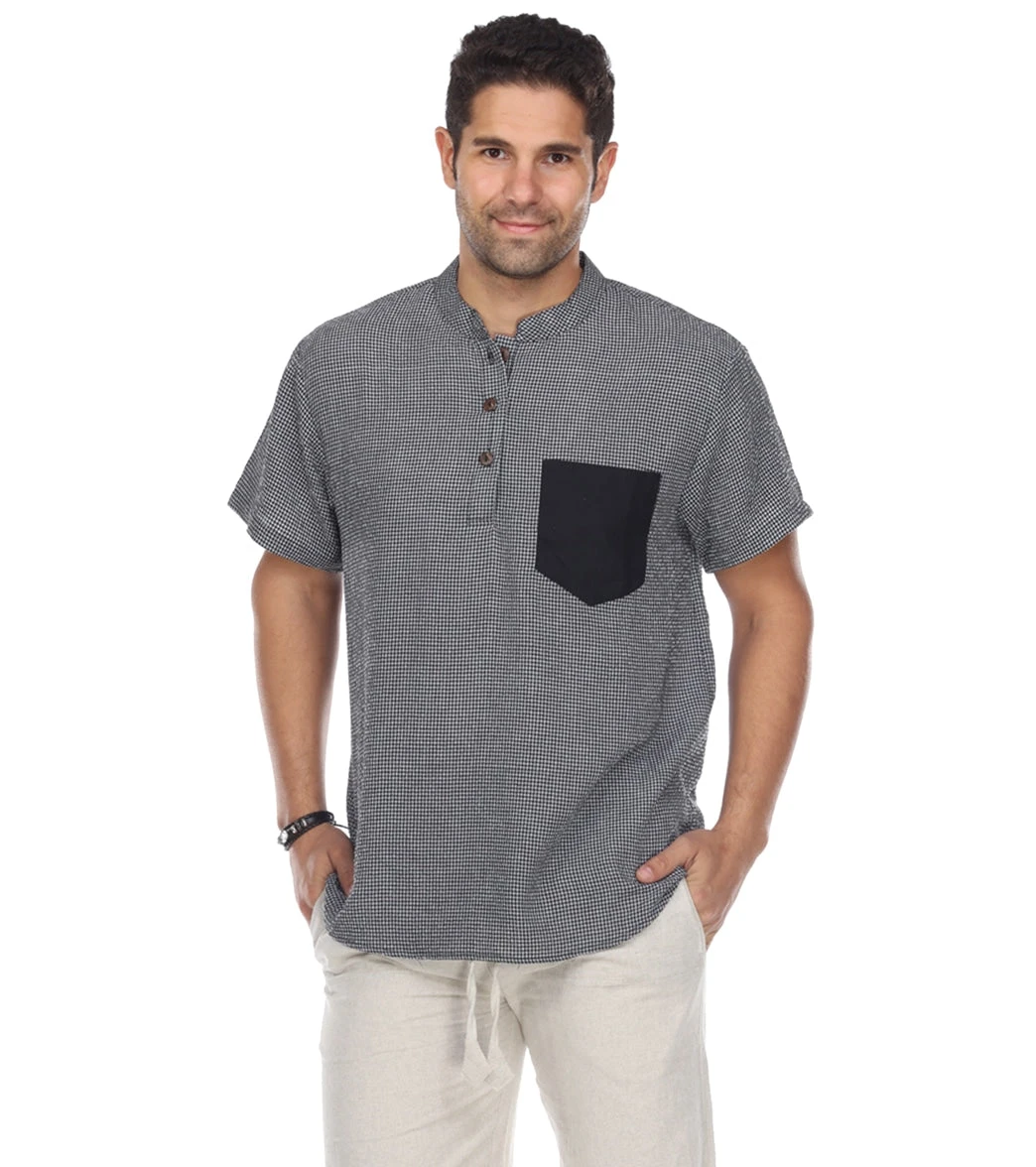 Yak & Yeti Men's Button Up Kurta Shirt 13 Yak & Yeti Men's Button Up Kurta Shirt - Image 11