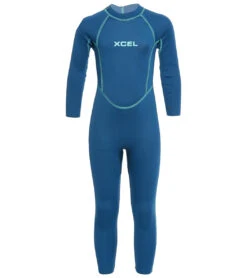 Xcel 3mm Fullsuit (Toddler, Little Kid) -Swimming Equipment Shop 8652301074600 faintblue 1a