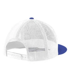 SwimOutlet Flat Bill Trucker Hat 29 SwimOutlet Flat Bill Trucker Hat -Swimming Equipment Shop 8652359663784 trueroyalwhite 3a