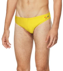 Speedo Pride Men's Solar One Brief Swimsuit -Swimming Equipment Shop 8652372738216 blazingyellow 1a