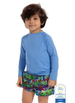 Bloq UV Youth Crew Neck Long Sleeve UPF 50 Swim Shirt -Swimming Equipment Shop 8652600279208 indigo 1a