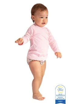 Bloq UV Youth Crew Neck Long Sleeve UPF 50 Swim Shirt -Swimming Equipment Shop 8652600279208 ticklemepink 2a