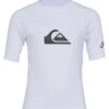 Quiksilver Boys' All Time Short Sleeve UPF 50 Rash Guard -Swimming Equipment Shop 8652607848616 2t