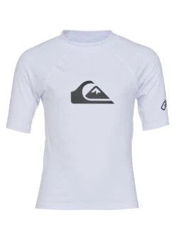 Quiksilver Boys' All Time Short Sleeve UPF 50 Rash Guard 13 Quiksilver Boys' All Time Short Sleeve UPF 50 Rash Guard -Swimming Equipment Shop 8652607848616 white 1a