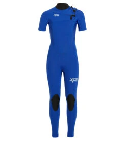 Xcel Boys' Comp 2mm Short Sleeve Fullsuit Wetsuit (Big Kid) -Swimming Equipment Shop 8652635242664 2t