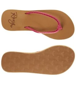 Roxy Girls' Costas Flip Flop (Little Kid, Big Kid) -Swimming Equipment Shop 8652697108648 raspberry 4a