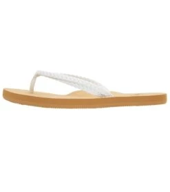 Roxy Girls' Costas Flip Flop (Little Kid, Big Kid) -Swimming Equipment Shop 8652697108648 white 2a