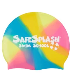 Sporti Safesplash Swim School Multi Color Silicone Swim Cap Jr. 17 Sporti Safesplash Swim School Multi Color Silicone Swim Cap Jr. -Swimming Equipment Shop 8652728631464 2t