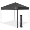 E-Z UP Ambassador 10"x10" Shelter Tent W/Spikes & Roller Bag -Swimming Equipment Shop 8652887851176 steelgrey 1a