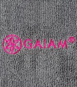 Gaiam Thirsty Yoga Hand Towel -Swimming Equipment Shop 8652948504744 frostgreyfuchsiared 4a