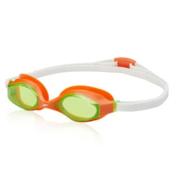 Speedo Kids' Super Flyer Goggle -Swimming Equipment Shop 8653034881192 speedoorangelime 1a
