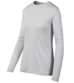 Mizuno Youth Long Sleeve Tee (Big Kid) -Swimming Equipment Shop 8653140361384 grey 1a