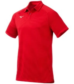 Mizuno Men's Scout Polo -Swimming Equipment Shop 8653180698792 red 1a
