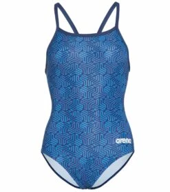 Arena Women's Kikko MaxLife Light Drop Back One Piece Swimsuit -Swimming Equipment Shop 8655728214184 navymultinavy 6a