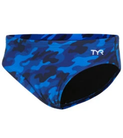 TYR Boys' Camo Racer Brief Swimsuit 28 TYR Boys' Camo Racer Brief Swimsuit -Swimming Equipment Shop 8663924146344 bluecamo 1a