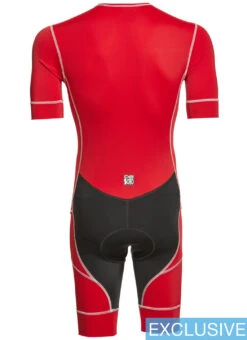 DeSoto Men's Mobius Short Sleeve Custom Tri Suit (SwimOutlet Exclusive) 15 DeSoto Men's Mobius Short Sleeve Custom Tri Suit (SwimOutlet Exclusive) -Swimming Equipment Shop 8664009965736 red 3a