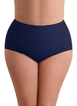Shape Solver By Penbrooke Women's Plus Size Divine Solids Bottoms Basic Bikini Bottom -Swimming Equipment Shop 8666034307240 newnavyblue
