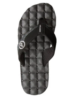 Volcom Boys' Recliner Flip Flops (Big Kid) -Swimming Equipment Shop 8667105362088 blackwhite 2a