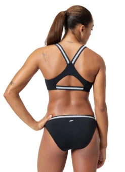 Speedo Women's Performance Two Piece Swimsuit Set -Swimming Equipment Shop 8667190329512 blacksilver 3a