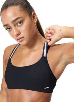 Speedo Women's Performance Two Piece Swimsuit Set -Swimming Equipment Shop 8667190329512 blacksilver 5a