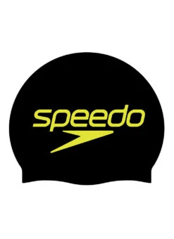 Speedo Printed Silicone Swim Cap -Swimming Equipment Shop 8667190657192 blackstackedlogo