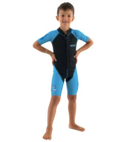 Seac USA Kids 1.5mm Dolphin Short Sleeve Springsuit 8 Seac USA Kids 1.5mm Dolphin Short Sleeve Springsuit -Swimming Equipment Shop 8668503310504 blackblue