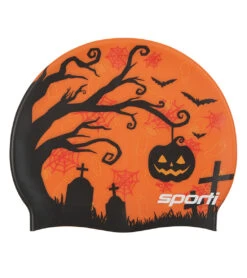 Sporti Graveyard Silicone Swim Cap -Swimming Equipment Shop 8669465804968 2t