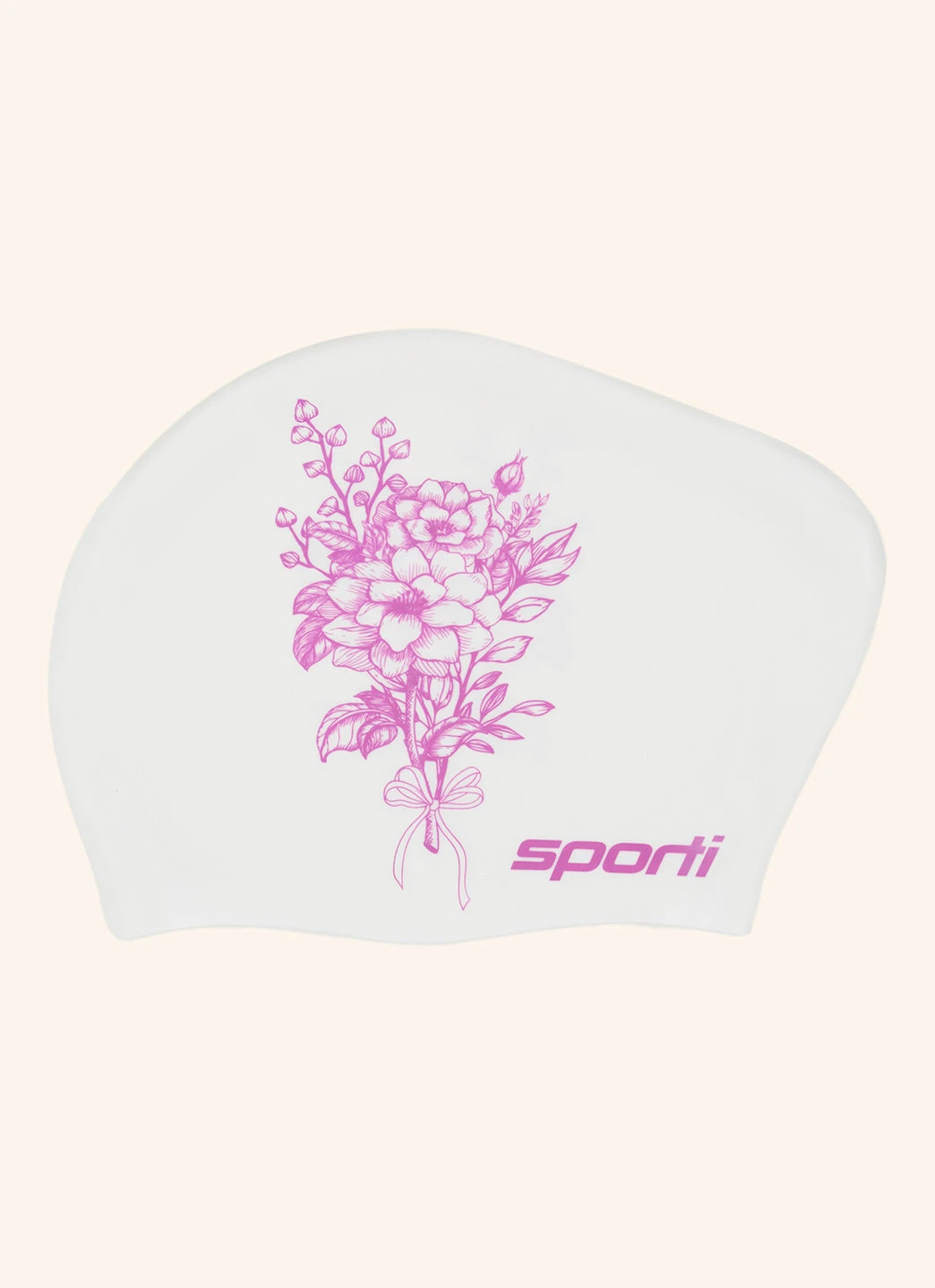 Sporti Mystic Bloom Long Hair Bun Silicone Swim Cap 4 Sporti Mystic Bloom Long Hair Bun Silicone Swim Cap - Image 2