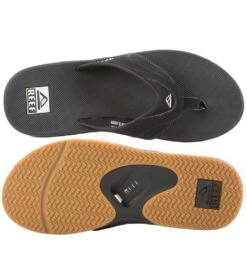 Reef Men's Fanning Flip Flop -Swimming Equipment Shop 8673334034600 blacksilver 4a