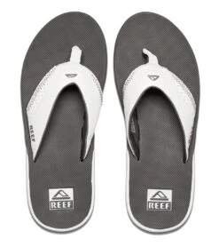 Reef Men's Fanning Flip Flop -Swimming Equipment Shop 8673334034600 greywhite 4a