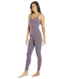 Everyday Yoga Strappy Back Long Leotard 28" 32 Everyday Yoga Strappy Back Long Leotard 28" -Swimming Equipment Shop 8675154395304 purpletaupe 5a